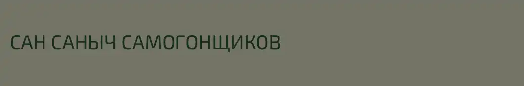 САН САНЫЧ САМОГОНЩИКОВ